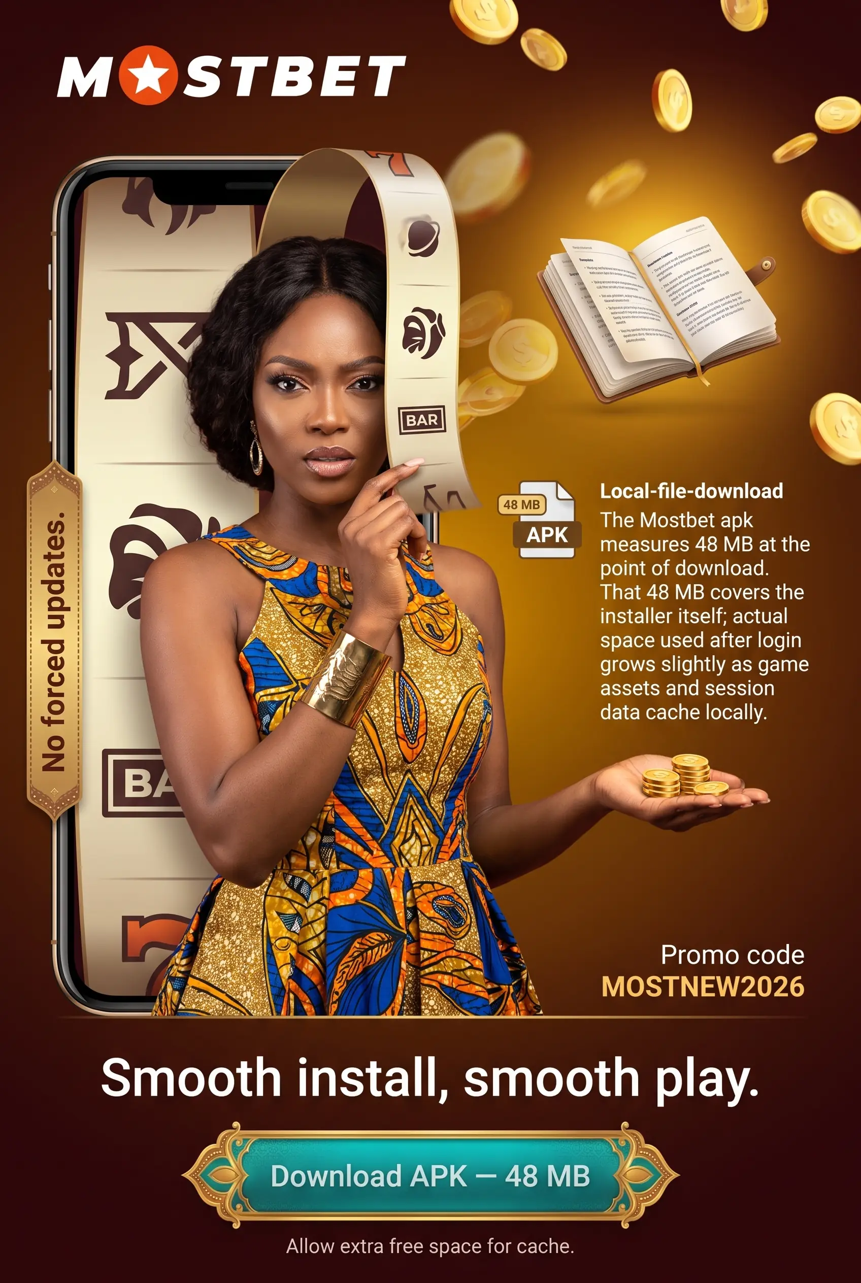 Mostbet apk file size and updates